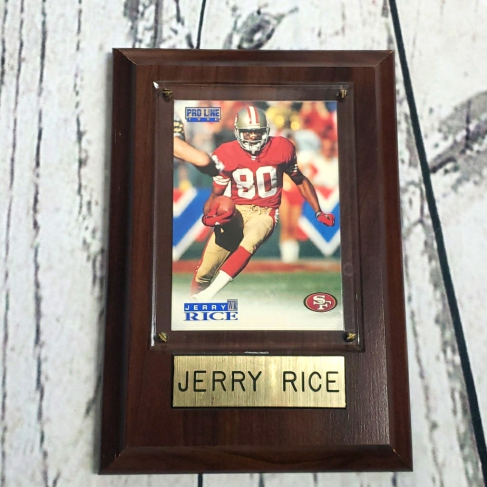 Framed Jerry Rice 1996 Pro Line football card